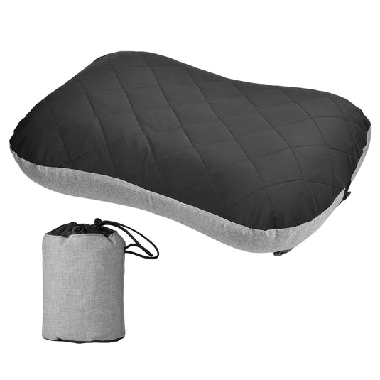 Ultralight Inflatable Camping Pillow: Compact Travel Cushion for Neck and Lumbar Support – Square Design, Perfect for Backpacking and Hiking Adventures