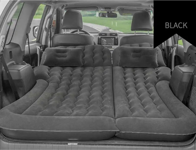 Load image into Gallery viewer, Camping Is Easy® SUV Air Mattress Thickened and Double-Sided Flocking Travel Camping Bed with 2 Pillows &amp; Electric Pump Dedicated Mobile Cushion Inflatable Bed for SUV Trunk and Rear Seat
