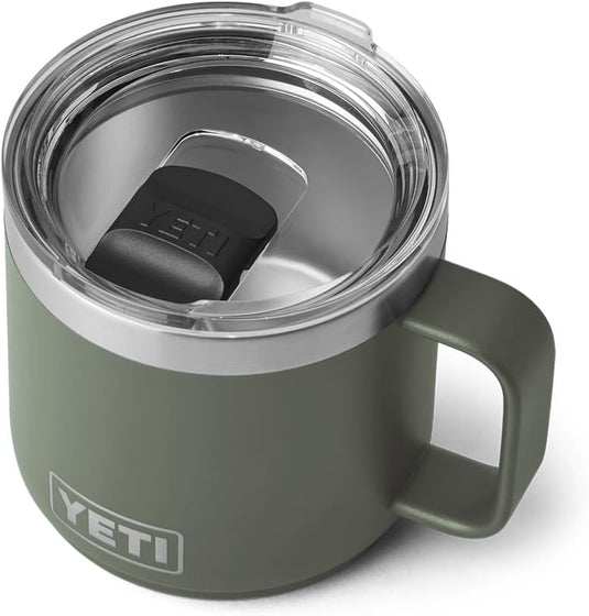 YETI Rambler 14 oz Mug, Vacuum Insulated, Stainless Steel with MagSlider Lid