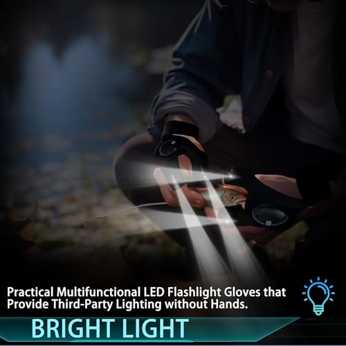 Load image into Gallery viewer, LUCDNC LED Flashlight Gloves Gifts for Men Dad Husband,Valentines Day Gifts,Cool Gadget Tools Unique Men Gifts for Birthday,Fathers Day,New Year&#39;s,Christmas Gifts Stocking Stuffers for Adults
