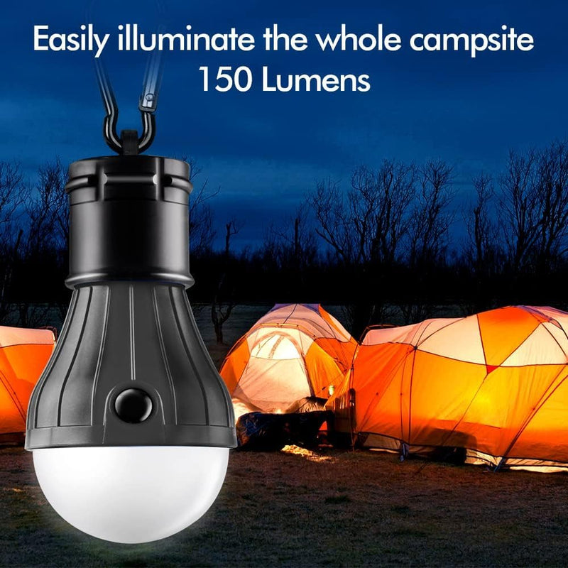 Load image into Gallery viewer, Tent Lamp Portable LED Tent Light 4 Packs Hook Hurricane Emergency Lights LED Camping Light Bulb Camping Tent Lantern Bulb Camping Equipment for Camping Hiking Backpacking Fishing Outage
