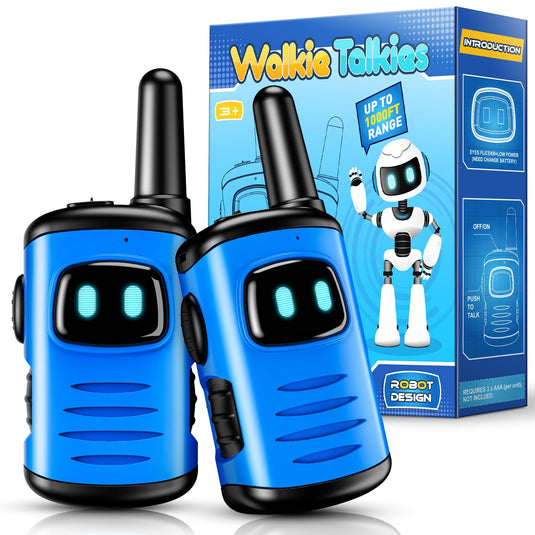 Mini Robot Walkie Talkies - 2 Pack, Kids Toys, Birthdays & Outdoor Fun, Ages 3-8