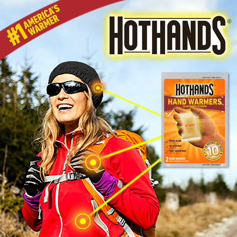 Load image into Gallery viewer, HotHands Hand Warmers - Long Lasting Safe Natural Odorless Air Activated Warmers - Up to 10 Hours of Heat - 40 Pair Winter
