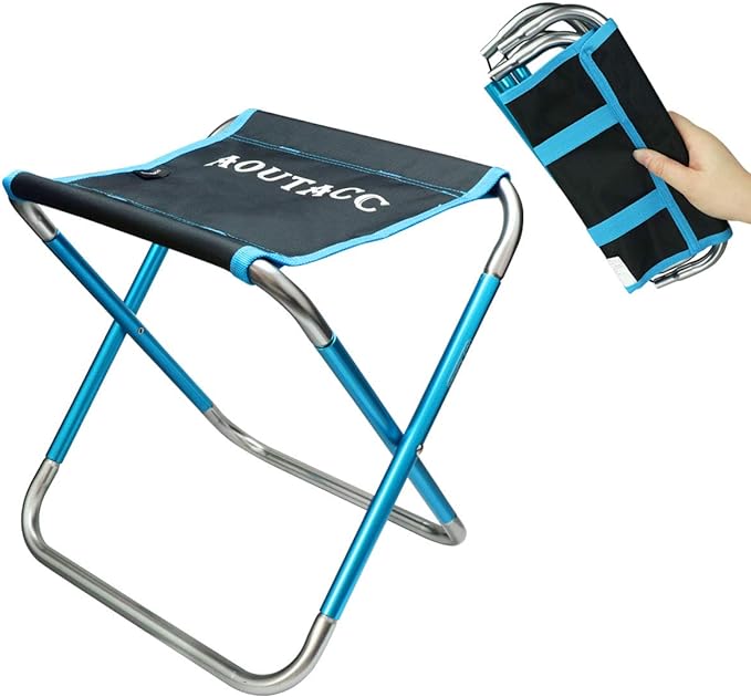 Load image into Gallery viewer, Ultralight Portable Folding Camping Stool: Outdoor Aluminum Alloy Seating for Picnics, &amp; Fishing
