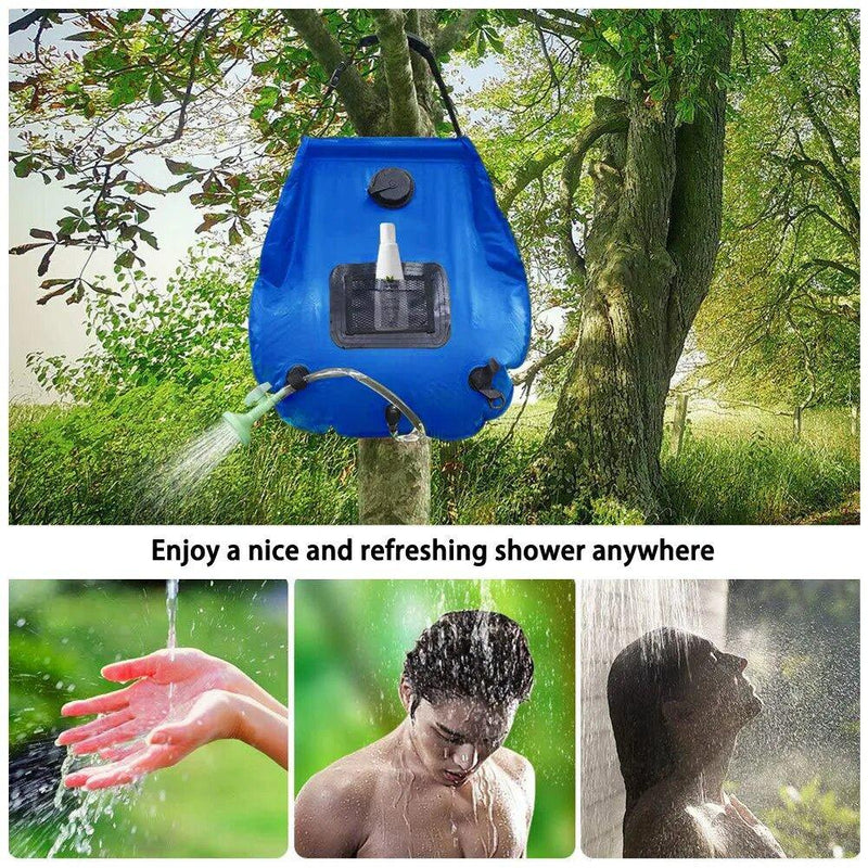 Load image into Gallery viewer, Portable Solar-Heated Camping Shower: 20L Hanging Shower Bag for Camping, Water Outages, Rinsing Gear
