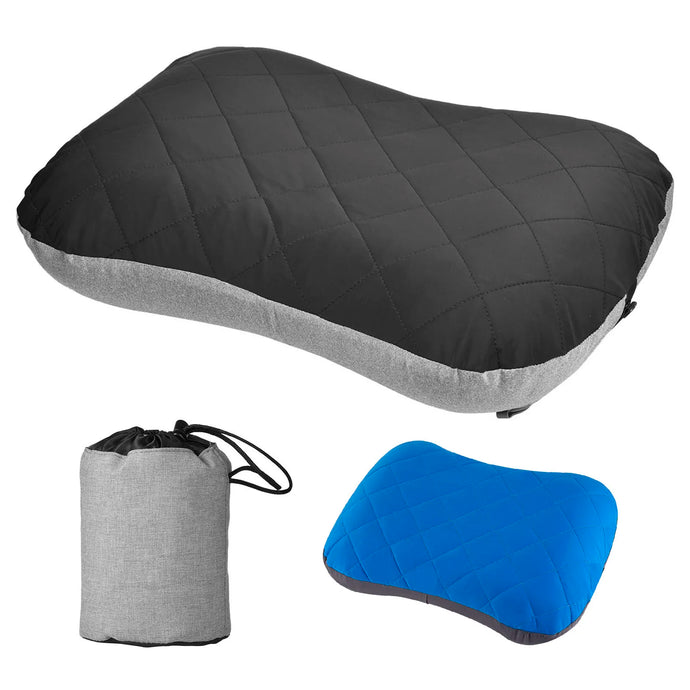 Ultralight Inflatable Camping Pillow: Compact Travel Cushion for Neck and Lumbar Support – Square Design, Perfect for Backpacking and Hiking Adventures