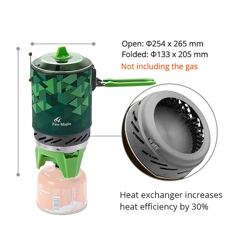 Fire-Maple FMS-X2 Camping Stove Gas System | Portable Pot / Jet Burner  Outdoor Gas Cooking Essentials | Compact Equipment for Hiking Trekking