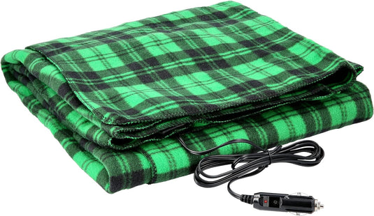 Heated Car Blanket - 12-Volt Electric Blanket for Car, Truck, SUV, or RV - Portable Heated Throw - Camping Essentials