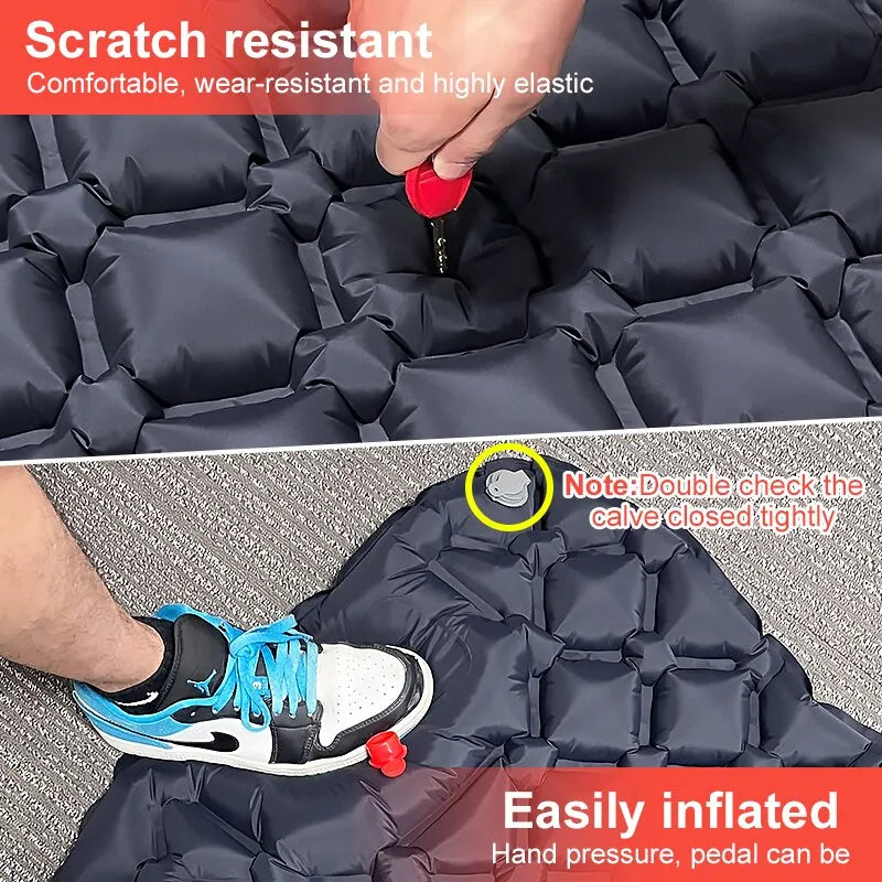 Load image into Gallery viewer, Ultralight Camping Air Mattress with Built-In Pump and Pillow
