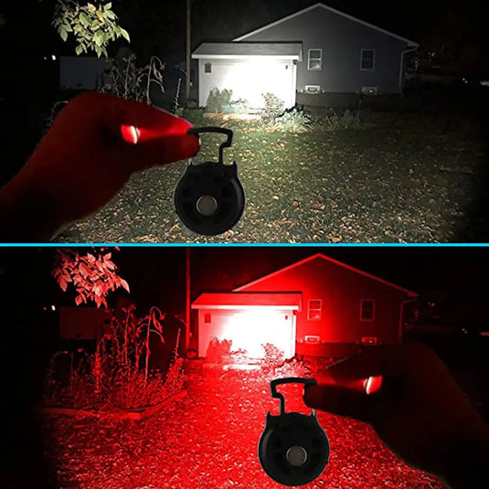 LED Cob Small Flashlights, 800 Lumens Rechargeable COB Keychain Work Light, 4 Light Modes Portable Pocket Keychain Light with Magnet Base Walking, Camping, Emergency Lighting