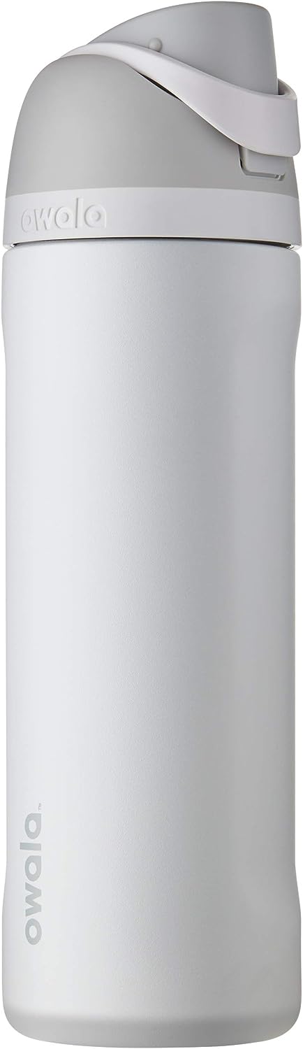 Owala FreeSip Insulated Stainless Steel Water Bottle with Straw for Sports and Travel, BPA-Free, 24-oz