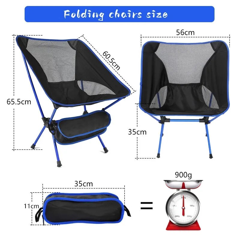 Load image into Gallery viewer, Ultralight Portable Folding Chair:  Perfect for Camping, Beach, Hiking, Picnic, and Fishing
