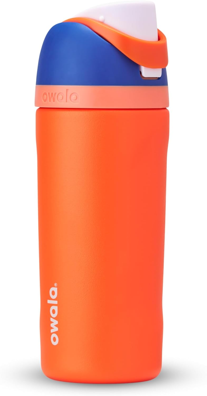 Load image into Gallery viewer, Owala Kids&#39; FreeSip Insulated Stainless Steel Water Bottle with Straw, BPA-Free, 16oz
