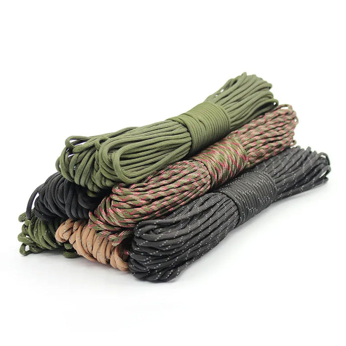 550 Paracord Rope with 7 Cores, Dia. 4mm - 50ft length: Ideal for Camping, Survival, Hiking, and Tent Accessories