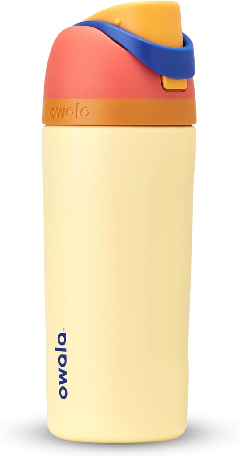 Load image into Gallery viewer, Owala Kids&#39; FreeSip Insulated Stainless Steel Water Bottle with Straw, BPA-Free, 16oz
