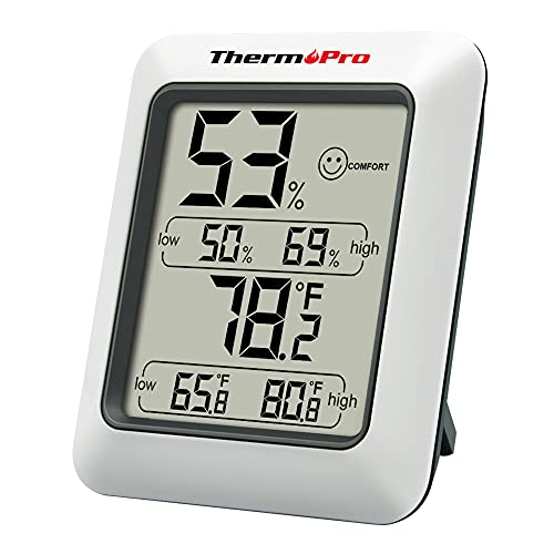 Load image into Gallery viewer, ThermoPro TP50 Digital Hygrometer Indoor Thermometer Room Thermometer and Humidity Gauge with Temperature Monitor
