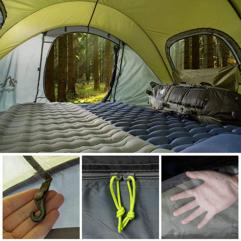 Load image into Gallery viewer, Night Cat Pop-up Camping Tent: 2 Person Tent Waterproof Instant Easy Setup Family Tent
