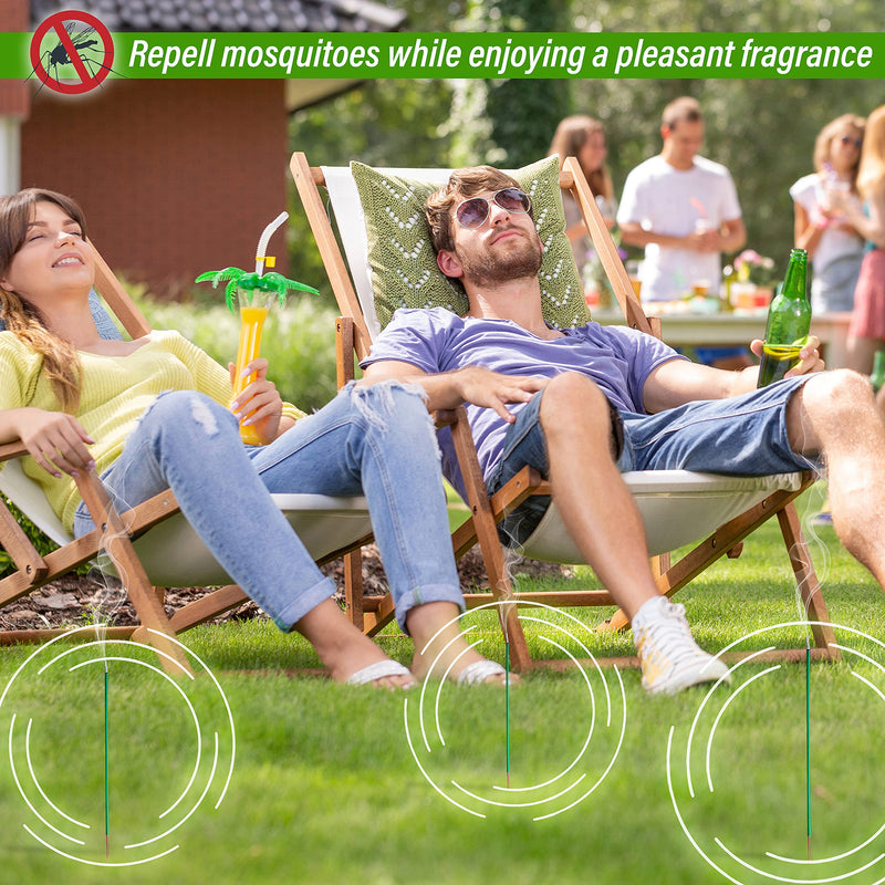 Load image into Gallery viewer, Mosquito Repellent Incense Sticks 50 Pieces per Box, for Patio/Natural Ingredients Citronella Oil/Lemongrass Oil/Made with Natural Based Essential - DEET Free Outdoor
